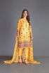 EMBROIDERED 3PC LAWN DRESS WITH EMBROIDERED CHIFFON EMBROIDERED DUPATTA-EZ150