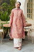 FULLY EMBROIDERED 3PC LAWN DRESS WITH DIGITAL PRINTED CHIFFON DUPATTA-EZ760