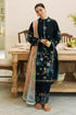 FULLY EMBROIDERED 3PC LAWN DRESS WITH DIGITAL PRINTED CHIFFON DUPATTA-EZ759