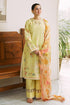 FULLY CHICKENKARI EMBROIDERED 3PC LAWN DRESS WITH DIGITAL PRINTED CHIFFON DUPATTA-EZ765