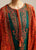 FULLY EMBROIDERED 3PC DHANAK DRESS WITH DIGITAL PRINTED DHANAK SHAWL-EZ744