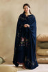 FULLY EMBROIDERED 3PC DHANAK DRESS WITH EMBROIDERED DHANAK SHAWL-EZ705