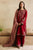 FULLY EMBROIDERED 3PC DHANAK DRESS WITH EMBROIDERED DHANAK SHAWL-EZ711