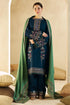 FULLY EMBROIDERED 3PC DHANAK DRESS WITH EMBROIDERED DHANAK SHAWL-EZ704