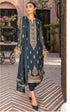 EMBROIDERED 3PC KARANDI DRESS WITH CHIFFON EMBROIDERED DUPATTA-EZ291