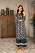 EMBROIDERED 2PC LAWN DRESS-EZ151