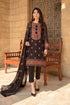 EMBROIDERED 3PC LAWN DRESS WITH CHIFFON EMBROIDERED DUPATTA-EZ072