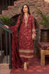 EMBROIDERED 3PC LAWN DRESS WITH CHIFFON EMBROIDERED DUPATTA-EZ111