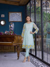 EMBROIDERED FULL 2PC ORGANZA DRESS WITH INNER-Ice Waves-78307, , 