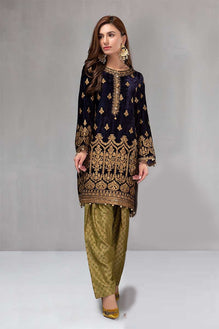 Festival Dark Green Trouser Suit with Zari Work LSTV114901